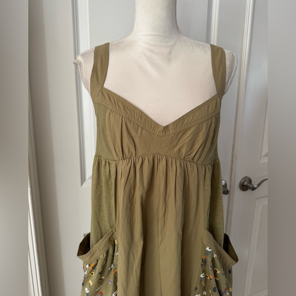 Anthro Daily Practice Top Tier Utility
Sweetheart Midi Dress. Size M. MSRP $138 - Picture 6 of 16